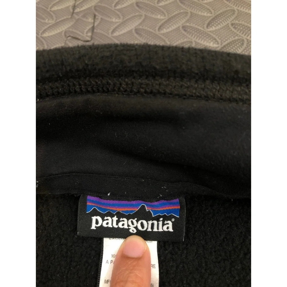 Patagonia Better Sweater Vest Mens Large Black Full Zip Fleece 25880 SP14